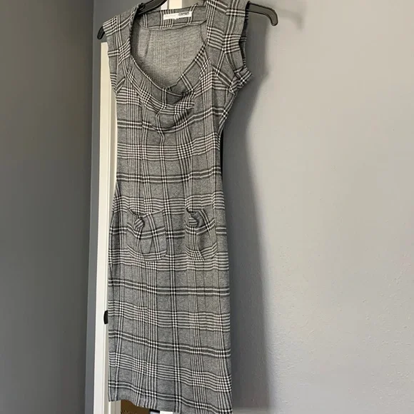 fit and flare dress with pockets Rihoas Dark Academia Plaid Dress main image 0